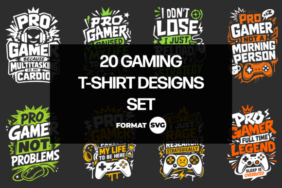 20 Gaming SVG Design Bundle 3: Ein Must-Have für Kreative und Gamer