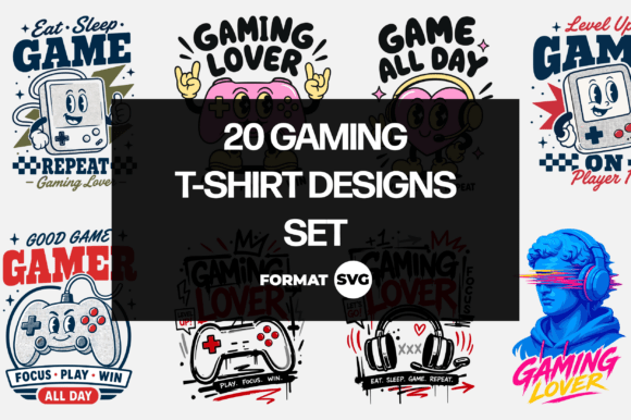 20 Retro Gaming SVG Designs