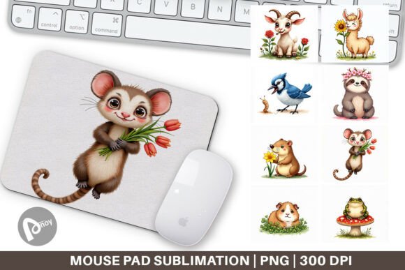 Awkward Spring Animal Mouse Pad: A Unique Touch for Your Workspace