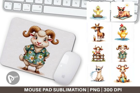Barnyard Burnout Sarcastic Mouse Pad: A Unique Twist for Your Workspace