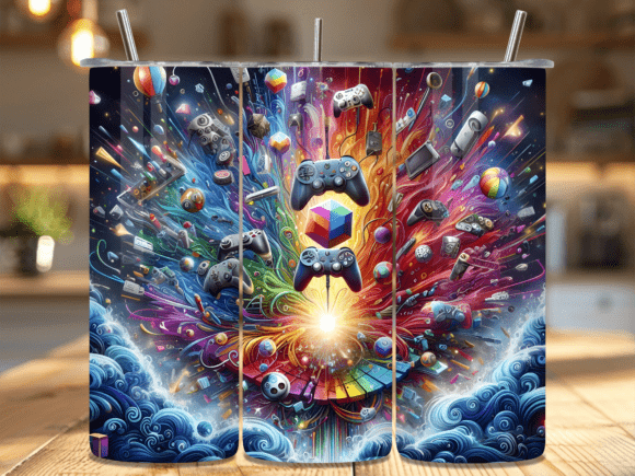 Cosmic Galaxy Gaming Tumbler Wrap