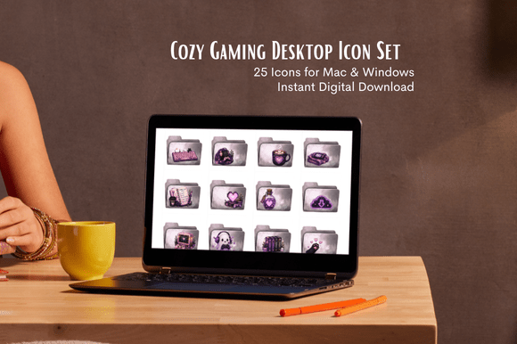 Cozy Gaming Desktop Icons: Transform Your Digital Space Into a Cozy Gamer Haven
