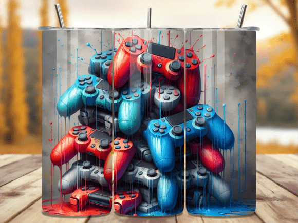 Drip Gaming Controller Tumbler Wrap