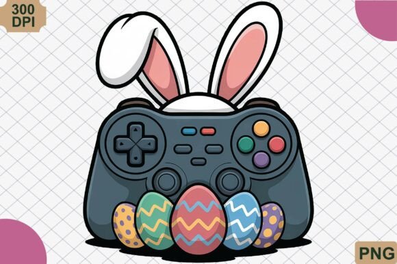 Easter Gaming Controller Bunny PNG: A Unique Fusion of Gaming and Easter Themes