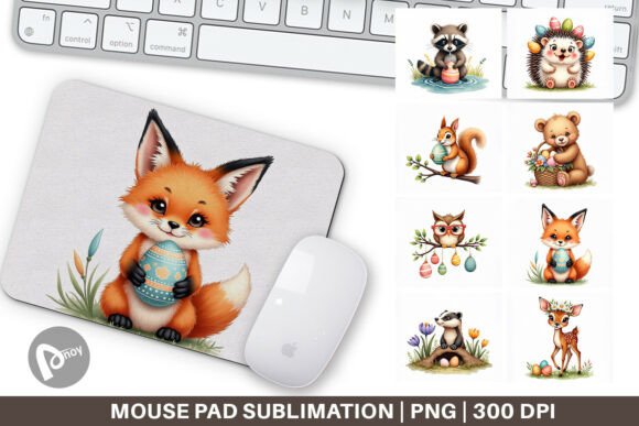 Easter Woodland Animals Mouse Pad: A Stylish and Functional Addition to Your Workspace