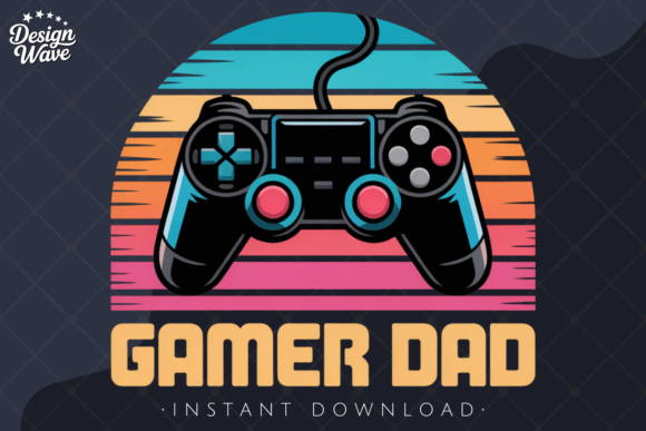 Gamer Dad Retro Gaming Father PNG: A Perfect Fusion of Gaming and Fatherhood