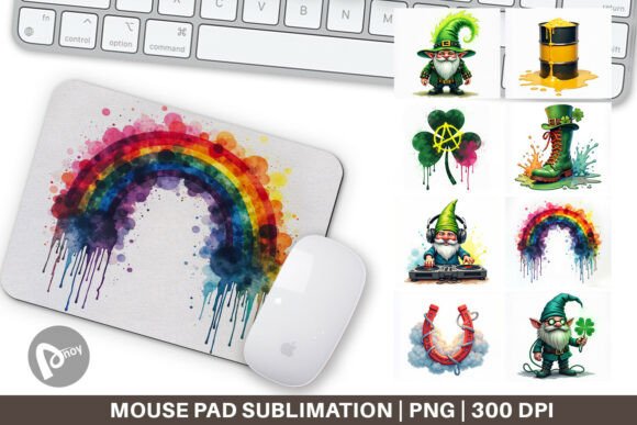 Gamer Mouse Pad Cyber-Shamrock: Elevate Your Gaming and Work Experience