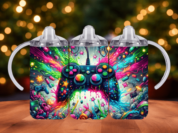 Gaming 12 Oz Tumbler Wrap PNG
