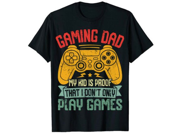 Gaming Dad Funny Father’s Day T-Shirt: A Trendy Celebration of Fatherhood