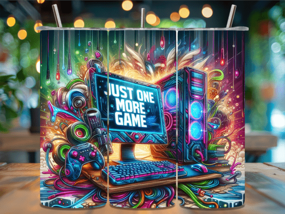Gaming Desktop Setup Neon Tumbler Wrap: A Strategic Tool for Creativity and Branding