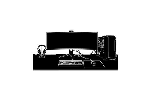 Gaming Setup with PC and Peripherals