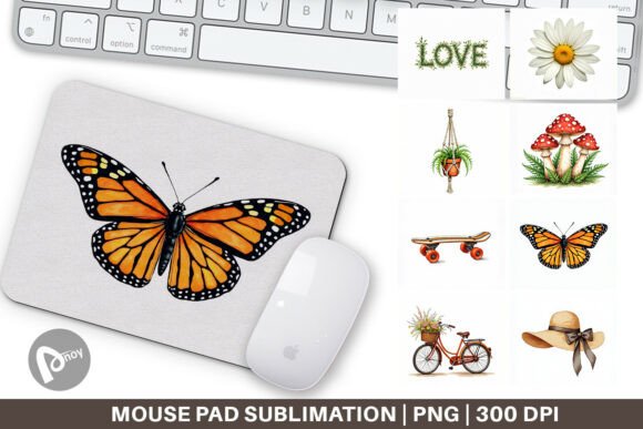 Groovy 70s Summer Mouse Pad: A Nostalgic Touch for Your Workspace