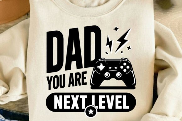 Next Level Gaming Dad Father's Day PNG