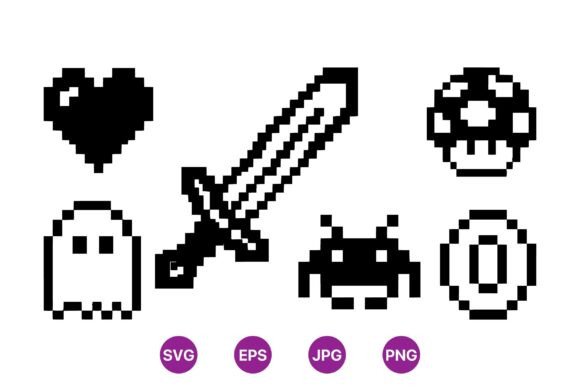 Pixel Art Gaming Icons Pack: Nostalgia Meets Modern Design