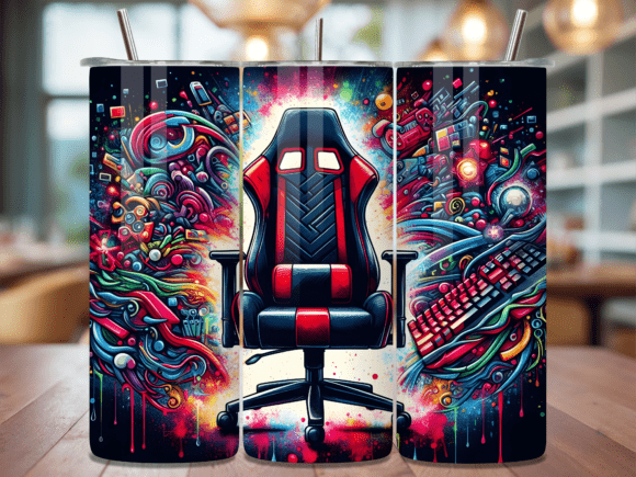 Red Gaming Chair Setup Art Tumbler Wrap: A Strategic Tool for Creative and Business Success