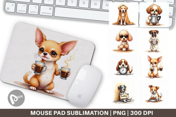Sarcastic Dog Coffee Mouse Pad: A Unique Addition to Your Work or Gaming Space