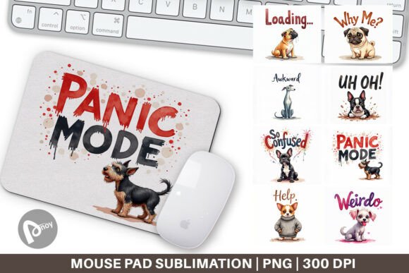 Socially Awkward Dog Mouse Pad: A Unique Way to Elevate Your Workspace