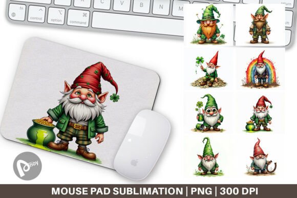 Surreal Gnome Trashcore Mouse Pad: A Unique Addition to Your Workspace