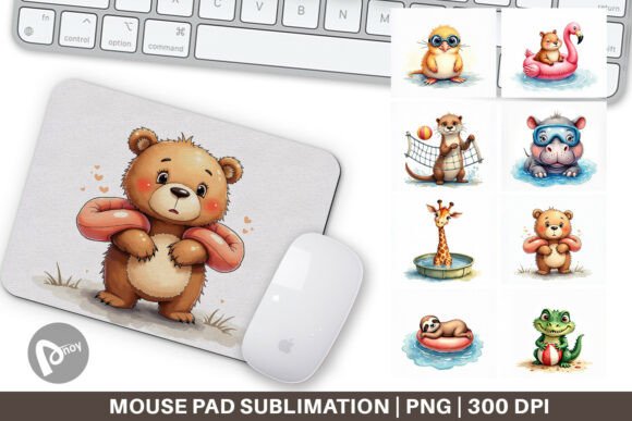 Ugly Cute Pool Animal Mouse Pad: A Unique Addition to Your Workspace