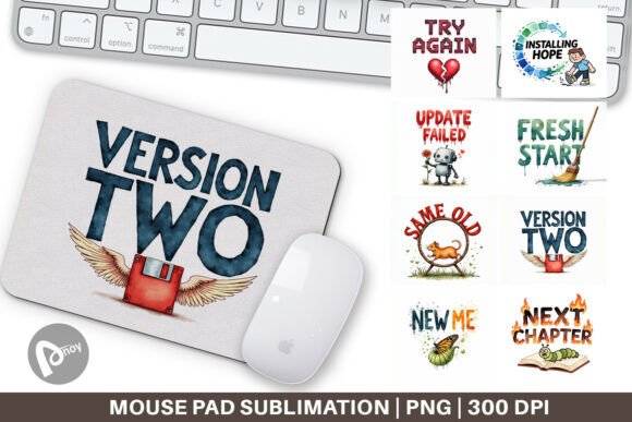 Version 2.0 Glitch Mouse Pad