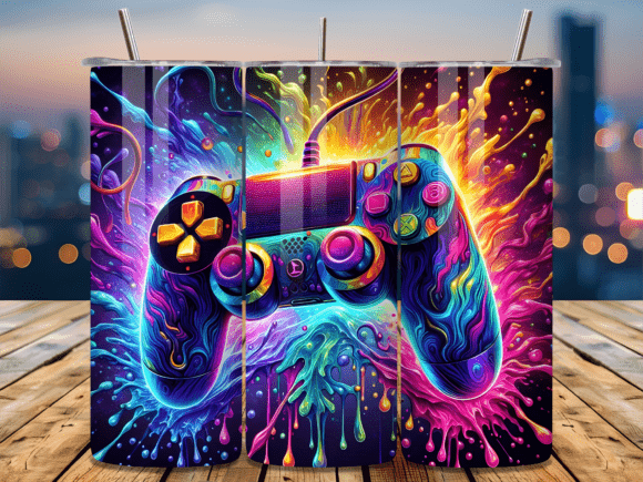 Vibrant Joystick Gaming Tumbler Wrap: A Creative Solution for Every Gamer